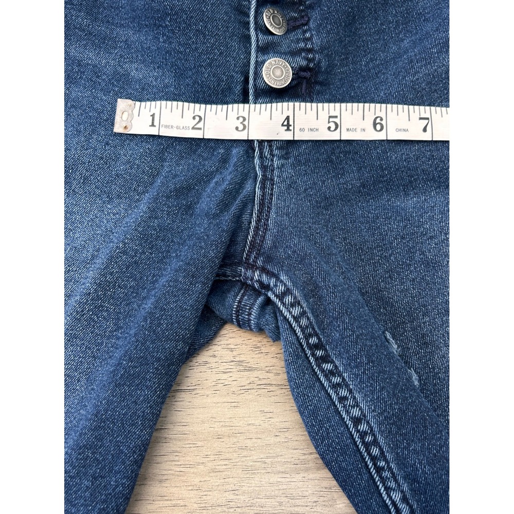Old Navy Rockstar Super Skinny Jeans Extra High Rise Button Fly Dark Wash 12 - Picture 5 of 8